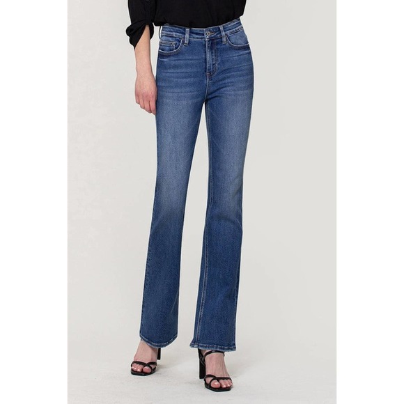 VERVET BY FLYING MONKEY Women's Blue Boot Cut Jeans - Picture 10 of 12